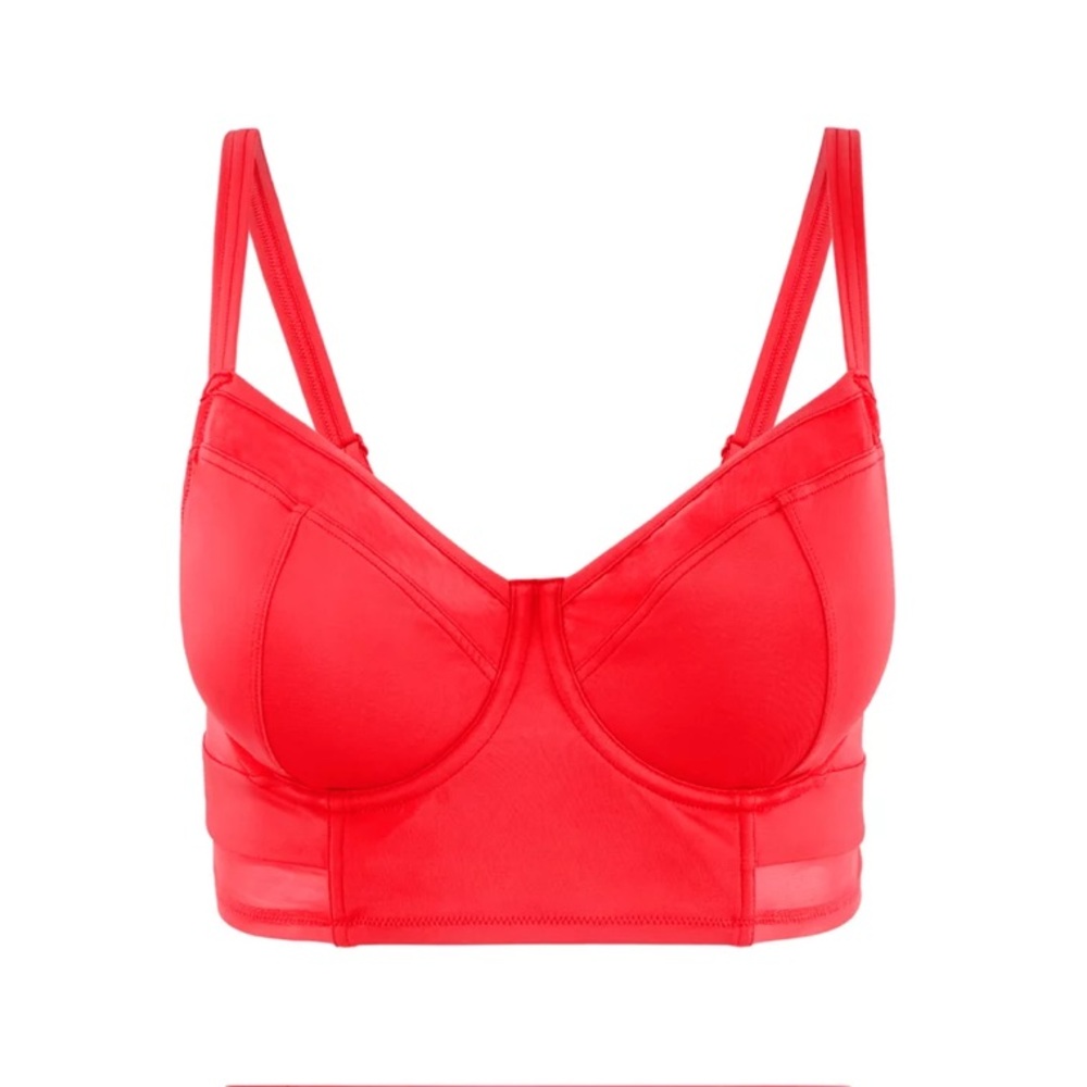 Coral red balconette adore me swim top 40B